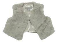 Sivá kožušinová podšitá vesta Primark