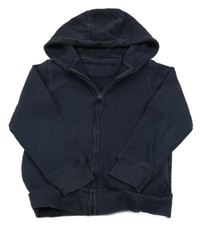 Tmavomodrá prepínaci mikina s kapucňou Matalan