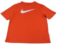 Červené sportovní tričko s logem Nike