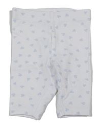 Bielo-modré elastické kraťasy so srdiečkami Lily & Dan