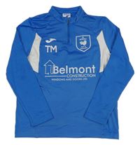 Modro-biela športová mikina s nápismi JOMA