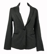 Dámské šedo-černé vzorované podšité sako George 