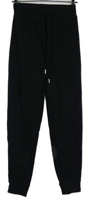 Dámské černé cuff tepláky H&M