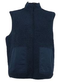 Pánská mavomodrá buklé propínací vesta Dunnes 