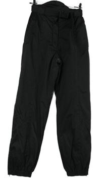 Dámské černé šusťákové oteplovačky