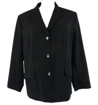 Dámske čierne prúžkované sako Laura Lebek