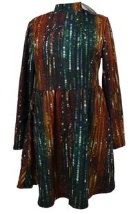 Nové - Dámské barevné vzorované šaty Shein 