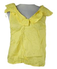 Dámska žltá blúzka s volánikom