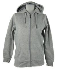 Dámská šedá propínací mikina s kapucí Jako 