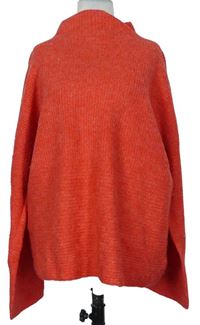 Dámsky červený vlnený sveter so stojačikom Next