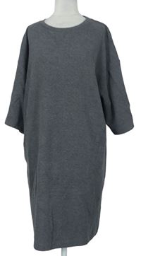 Dámske sivé svetrové šaty M&S
