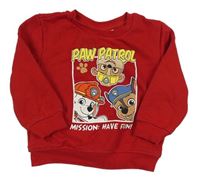 Červená mikina s Paw Patrol Nickelodeon