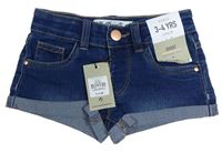 Tmavomodré rifľové kraťasy Denim Co.