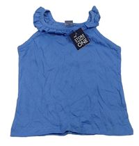 Modrý top s volánikom Store Twenty One