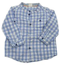 Modro-biela kockovaná košeľa H&M