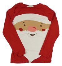 Červené tričko so Santa Clausem H&M
