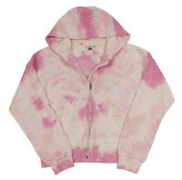 Svetloružová oversize prepínaci mikina s kapucňou F&F