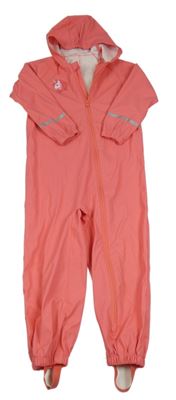 Růžová nepromokavá kombinéza s jednorožcem a kapucí Lupilu