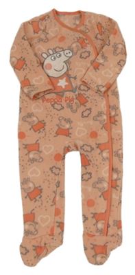 Světlerůžový fleecový overal s Peppa pig