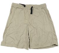 Béžové plátenné kraťasy H&M