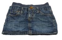 Tmavomodrá rifľová sukňa GAP