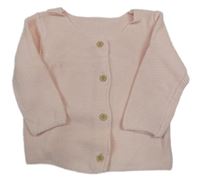 Světlerůžový propínací svetr Dunnes Stores