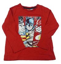 Červené triko s Batmanem Marvel
