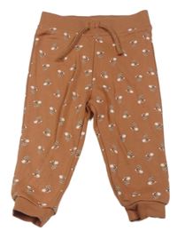Cihlové tepláky s kytičkami Primark