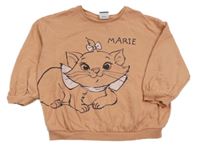 Broskvová oversize mikina s Marií Disney