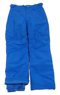 Modré šusťákové funkční oteplovačky Campri