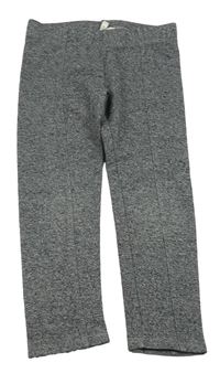 Tmavosivé melírované tregíny H&M