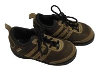 Hnědé kožené boty Adidas vel.21