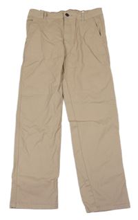 Béžové plátenné chino nohavice H&M