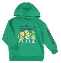 Zelená mikina The Simpsons s kapucí Primark