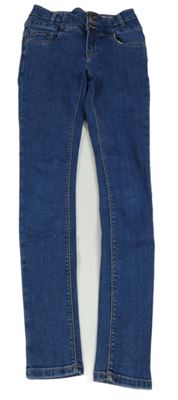 Modré high waist skinny rifle New Look