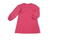 Ružové šaty s korálkami Shein