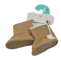 Nové - Béžové semišové zateplené papučky Primark vel. 16