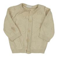 Béžový srdiečkovaný prepínaci sveter F&F