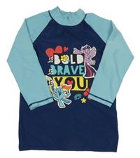 Tmavomodro-světlemodré UV triko My Little Pony