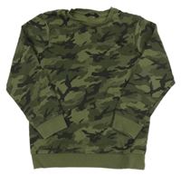 Kaki-čierna army mikina George