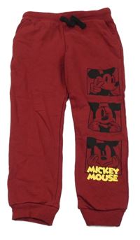 Červené tepláky s Mickeym Disney