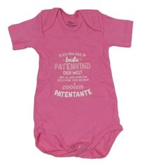 Fuchsiové body s nápisy 