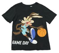 Černé tričko s kojotem Vildou H&M