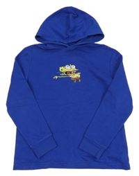 Kobaltově modrá mikina so Spongebobem a kapucňou H&M