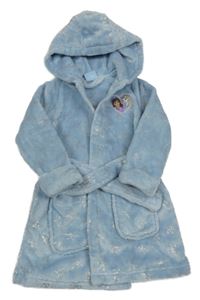 Modrý chlupatý župan s Frozen a kapucí Disney