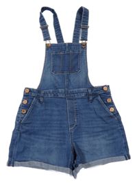 Modré riflové laclové kraťasy H&M