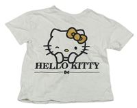 Biele crop tričko s Hello Kitty Sanrio