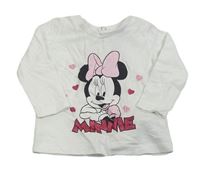 Bílé melírované triko s Minnie PRIMARK