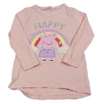 Svetloružové tričko s Peppa Pig