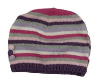 Pruhovaná pletená čapica so trblietkami dopodopo